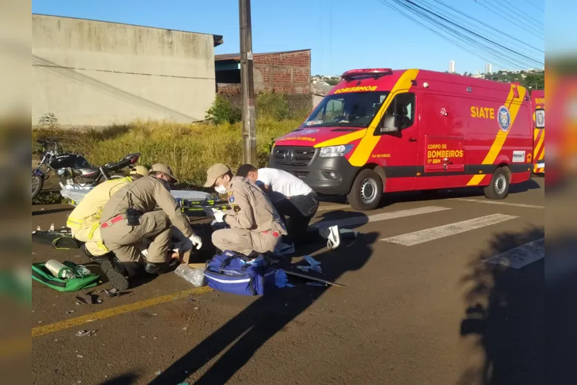  Vítima foi atendida pelo Samu e pelo Corpo de Bombeiros 