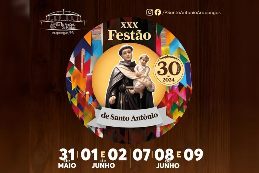 Confira principais festas juninas já confirmadas em Apucarana e região