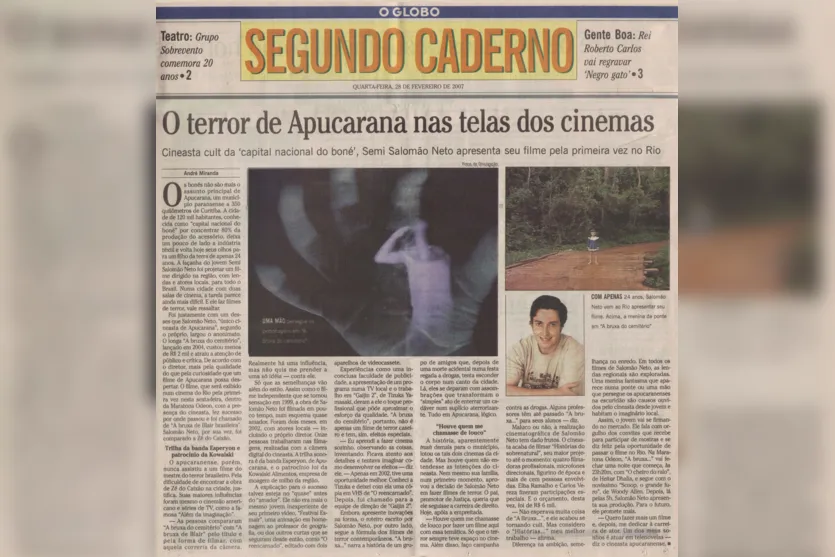 Filme de terror apucaranense, "A Bruxa do Cemitério" completa 20 anos