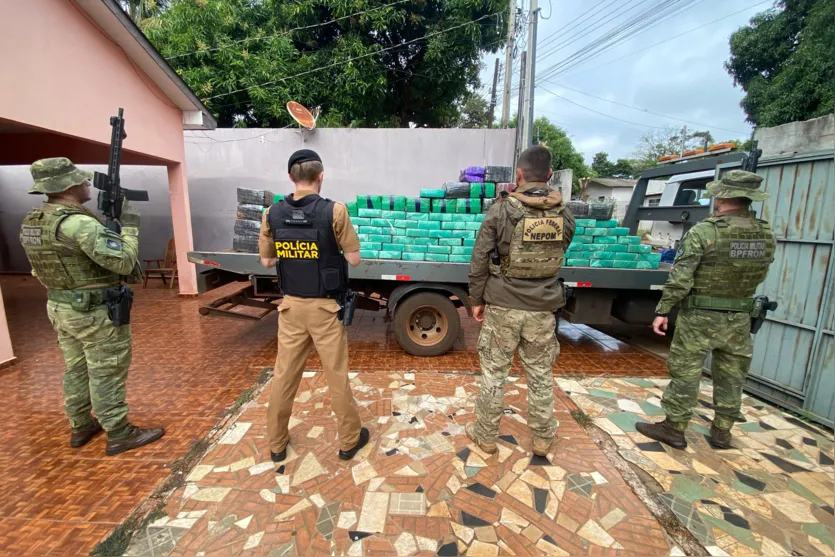 Forças policiais apreendem mais de 4 toneladas de maconha no PR