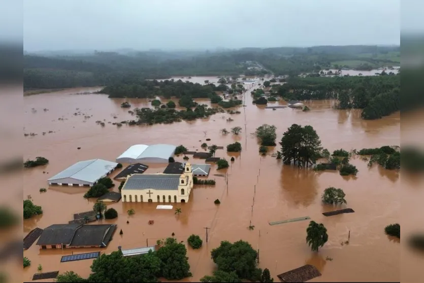  O município de Taquari ficou sob água 