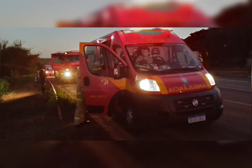  Siate do Corpo de Bombeiros foi ao local para socorro a vítimas 