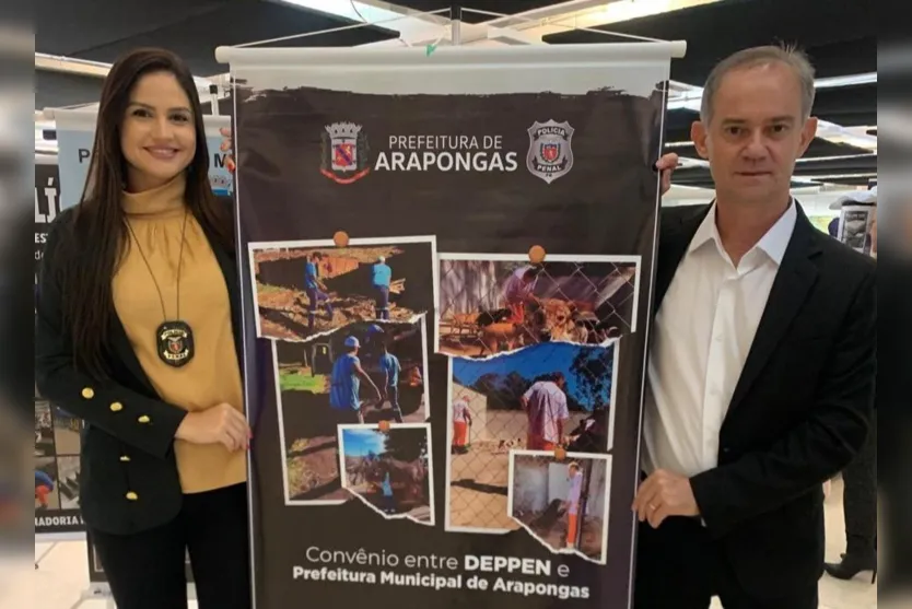  Diretora e policial penal da CCA, Gabriella Mendonça também marcou presença 