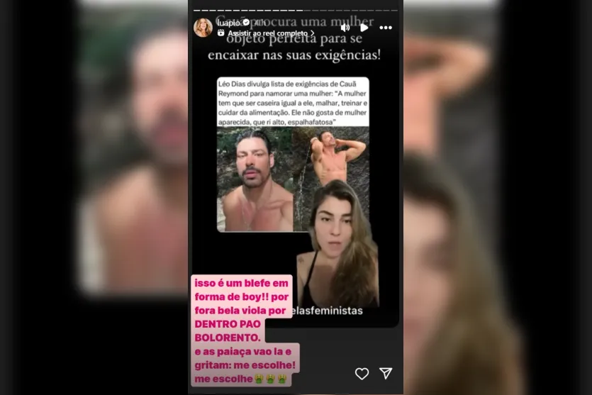 Luana Piovani reage à lista de exigências para namorar Cauã Reymond