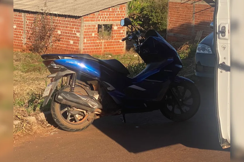  Motocicleta atropelou cachorro em estrada rural de Apucarana 