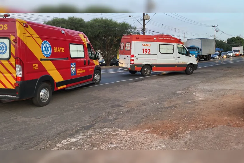  Samu mandou ambulância avançada para auxiliar o Siate 