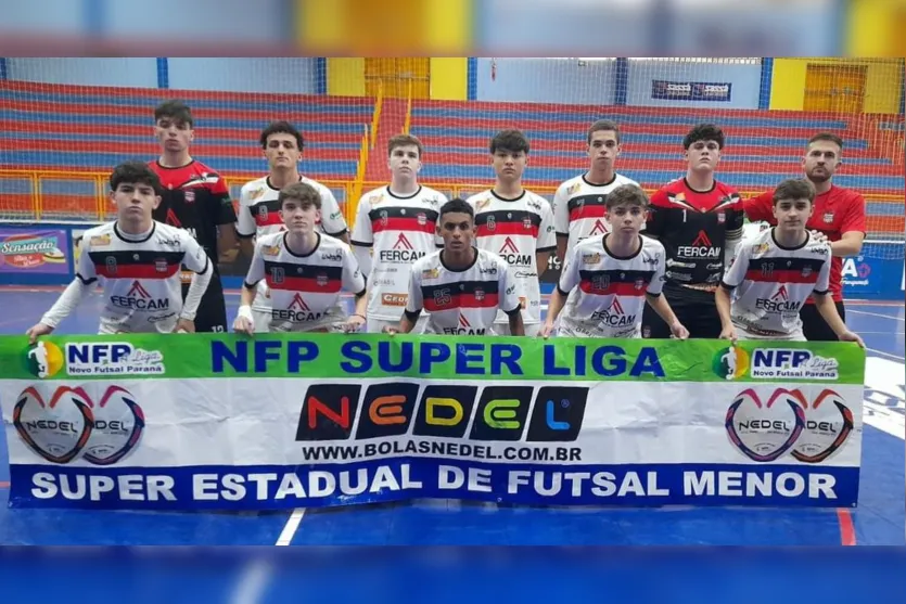 Apucarana Futsal sub-16 chega às finais da NFP Super Liga