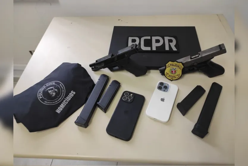  As armas usadas no crime foram apreendidas 