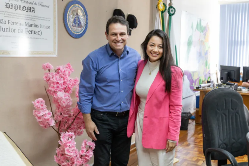  O prefeito Junior da Femac recebeu a artista nesta terça-feira (02) 