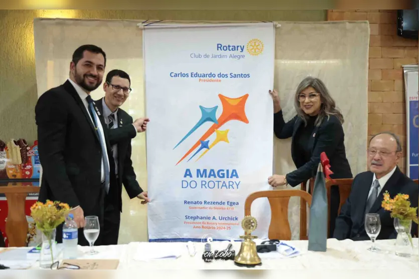  Rotary Jardim Alegre empossa nova diretoria e recebe 10 novos membros 