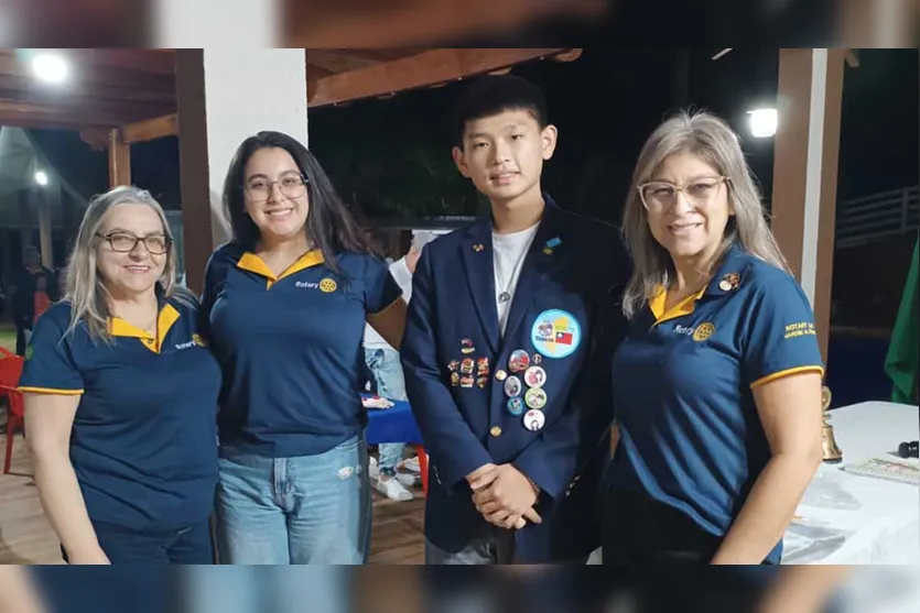  Rotary de Jardim Alegre recebe visita de intercambista de  Taiwan 