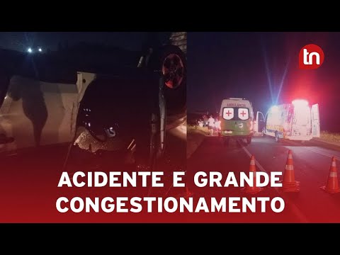 Acidente na BR-376 forma grande congestionamento e mobiliza resgate