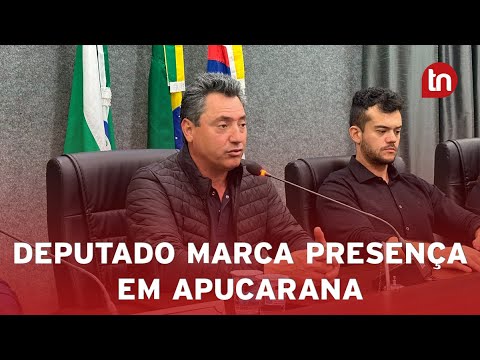 Câmara Municipal de Apucarana recebe o deputado federal Sérgio Souza