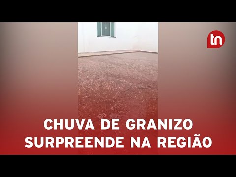 Chuva de granizo assusta moradores em Grandes Rios e Ivaiporã