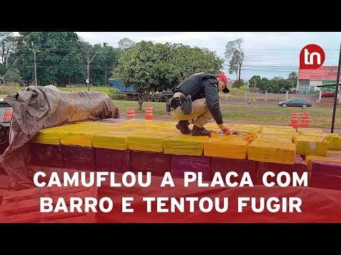 Fuga em estrada de terra termina com 3,3 t de droga apreendidas no PR