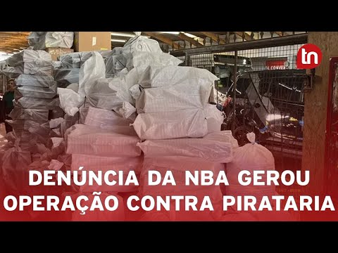 Operação contra pirataria ocorreu após denúncia da NBA, diz PM