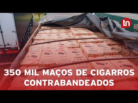 PRF apreende 350 mil maços de cigarros contrabandeados em Maringá