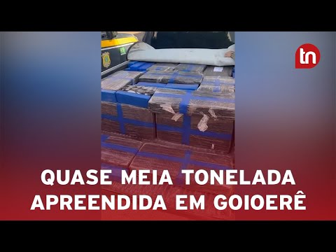 PRF apreende quase meia tonelada de maconha em Goioerê