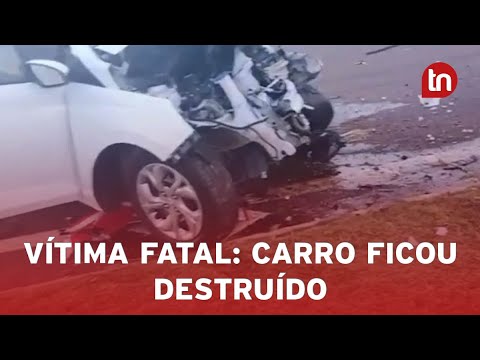 Vídeos mostram como ficou carro de araponguense morto após acidente