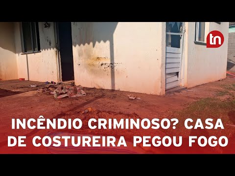 Casa de costureira pega fogo em Apucarana; incêndio pode ser criminoso