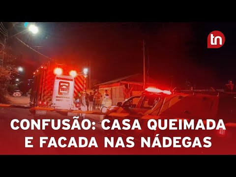 Homem tem casa queimada e é esfaqueado pela ex em Apucarana