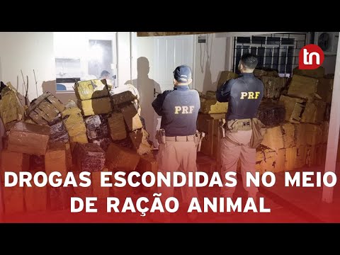 PRF apreende 4 toneladas de maconha escondidas em carga de ração no PR