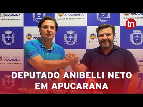 Deputado Anibelli Neto cumpre agenda na Câmara de Apucarana