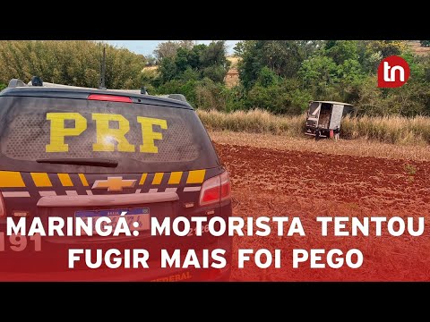 Homem é preso após fuga com caminhão carregado de cigarros no PR