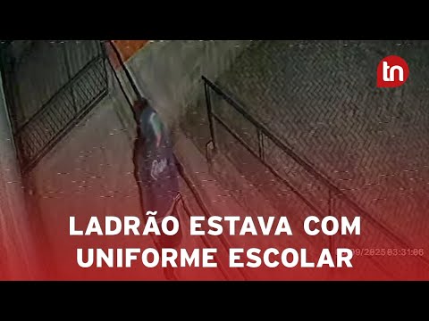 Ladrão com uniforme do Cerávolo é flagrado invadindo colégio
