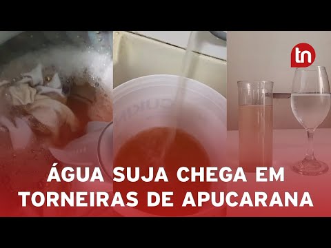 Moradores de Apucarana reclamam de turbidez da água