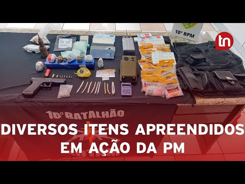PM apreende drogas, munições e objetos ilícitos em Apucarana