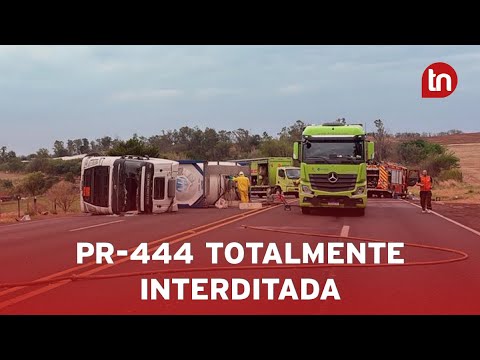 PR-444 segue interditada e liberação deve ocorrer após as 12h