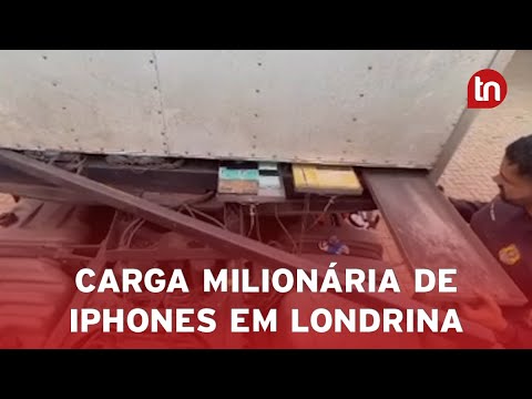 PRF apreende carga milionária de iPhones em Londrina (PR)
