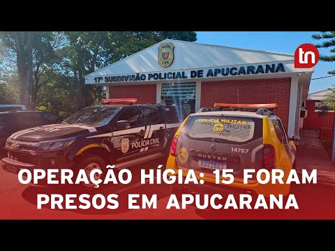 Forças policiais de Apucarana prendem quinze por tráfico de drogas