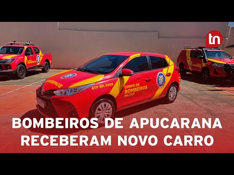 Deputado entrega veículo ao Corpo de Bombeiros de Apucarana