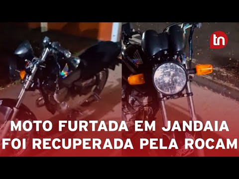 Moto furtada em é recuperada pela Rocam e homem acaba preso