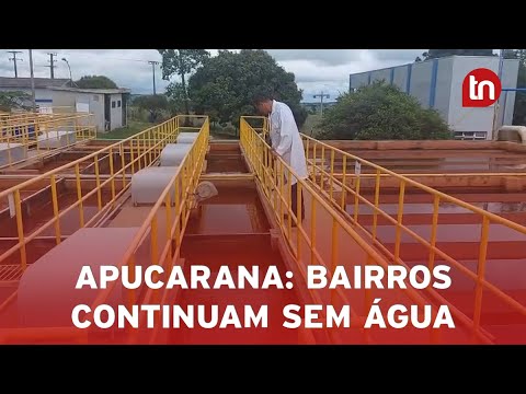 Alta turbidez afeta abastecimento de água em Apucarana; diz Sanepar