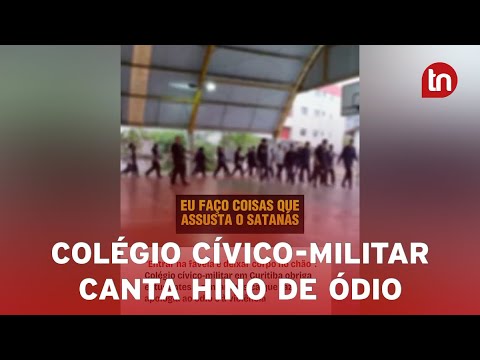 Colégio cívico-militar é flagrado em canto com apologia ao ódio
