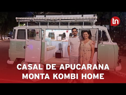 Casal de Apucarana monta kombi home e começa a viajar pelo mundo