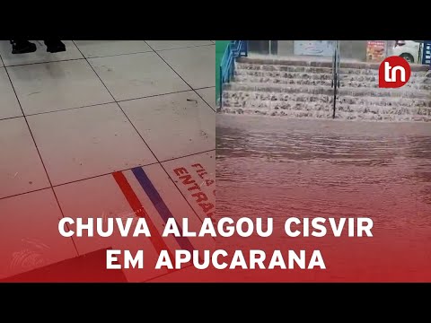 Cisvir volta a alagar após forte chuva em Apucarana