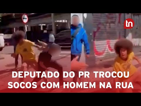 Deputado Renato Freitas troca socos com homem em Curitiba (PR)