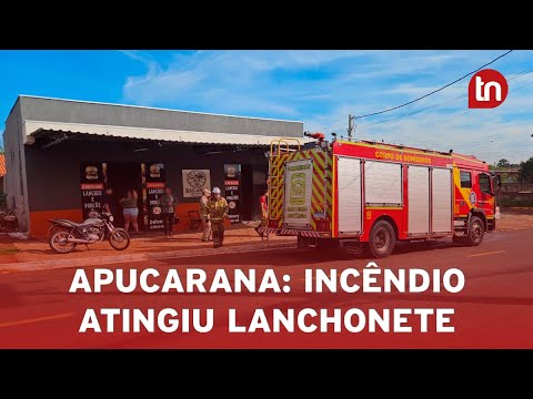 Fritadeira ligada causa princípio de incêndio em lanchonete