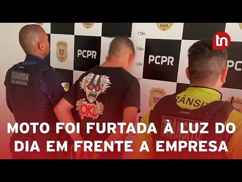 Moto furtada à luz do dia é recuperada após perseguição em Apucarana