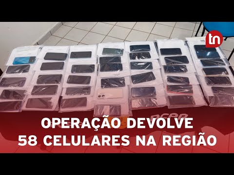 Operação da Polícia Civil devolve 58 celulares em Apucarana e região