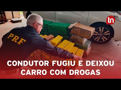 PRF apreende 370 quilos de maconha após fuga do condutor em Maringá