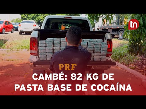 PRF apreende 82 kg de pasta base de cocaína em Cambé (PR)