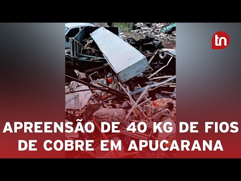 Operação Conectividade apreende 40 kg de fios de cobre em Apucarana
