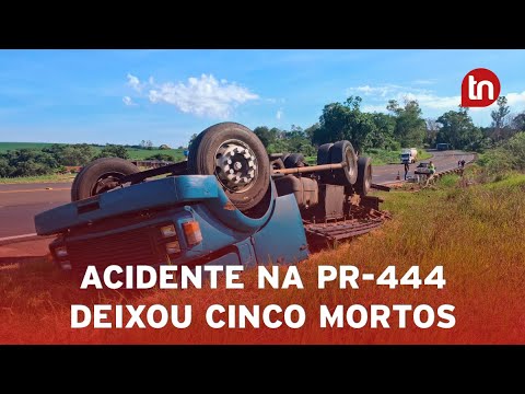 PR-444 é interditada para retirada de caminhão em colisão que matou 5
