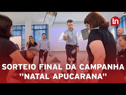 Sorteio final da campanha "Natal Apucarana" da Acia distribui R$ 30 mil