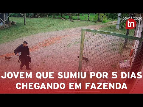 Vídeo mostra chegada de jovem a fazenda após 5 dias perdido no Pico Paraná